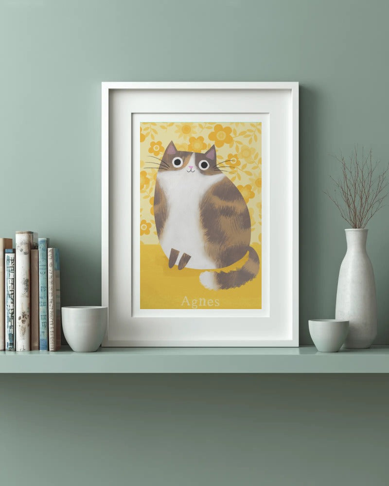Custom Cat Portrait | The Buttercup Garden Edition | Angie Rozelaar